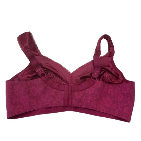 PLAYTEX 18 Hour Original Comfort Strap Wire Free Bra SZ 42C Pink Satin Unlined - Picture 6 of 12